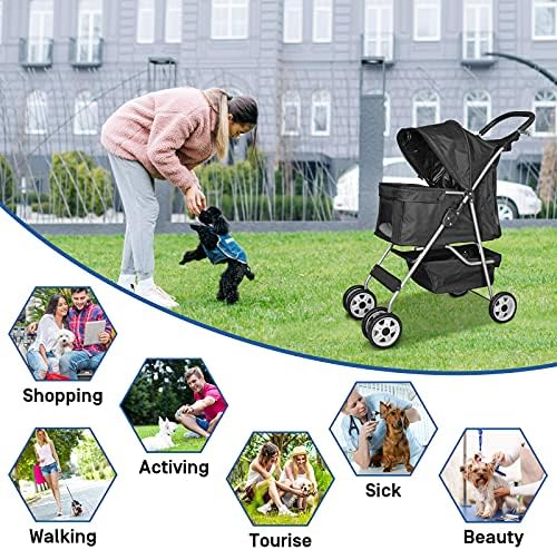 Best 4 Wheels Pet Stroller for Dog and Cat Stroller