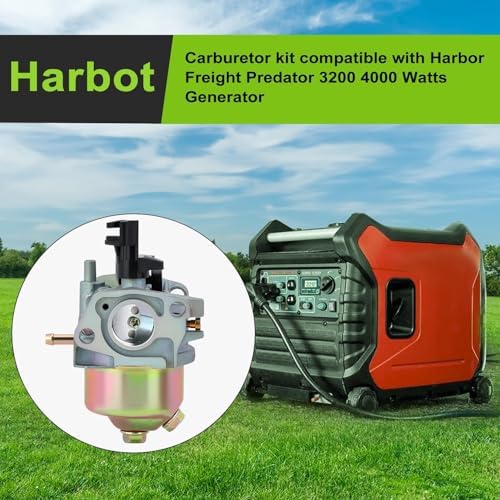Carburetor for Harbor Freight Chicago Predator 4000 3000 3050 3200 4375 Watts Generator Powered by A 212CC 208CC 7HP 6.5HP Engine Parts with Fuel