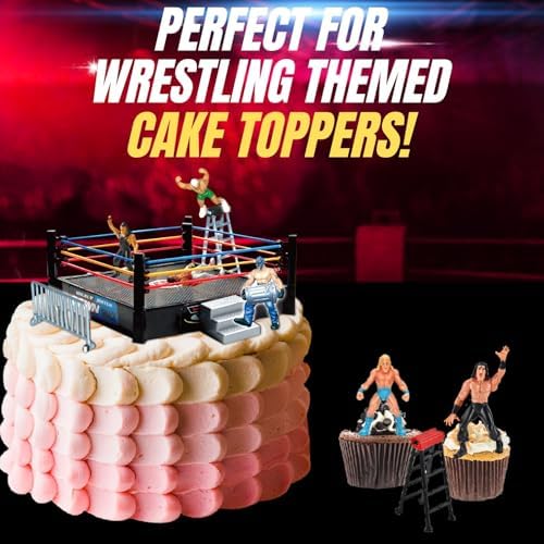 Liberty Imports Ultimate 32-Piece Wrestling Miniature Toys for Kids Pretend Play