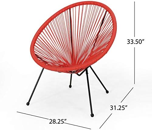 GDFStudio Noble House Anson Outdoor Hammock Weave Chair in Teal and Black (Set of 2)
