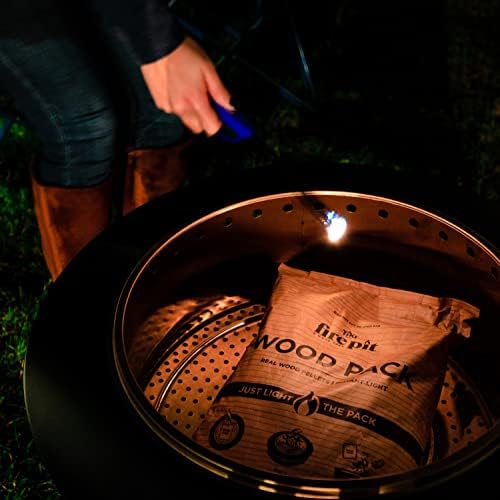 TIKI Wood Pellet Pack – 4-Pack Wood Pellets for Smokeless Fire Pits, Easy-to-Use Fire Pit Fuel for Outdoor Heating & Camping