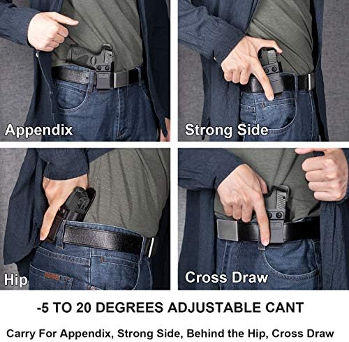 Taurus G2C & G3C Polymer IWB Holster Concealed Carry | Adj. Cant & Retention | Inside Waistband | Compatible with Taurus G3C/ G2C/ G2S/ PT111/ PT140