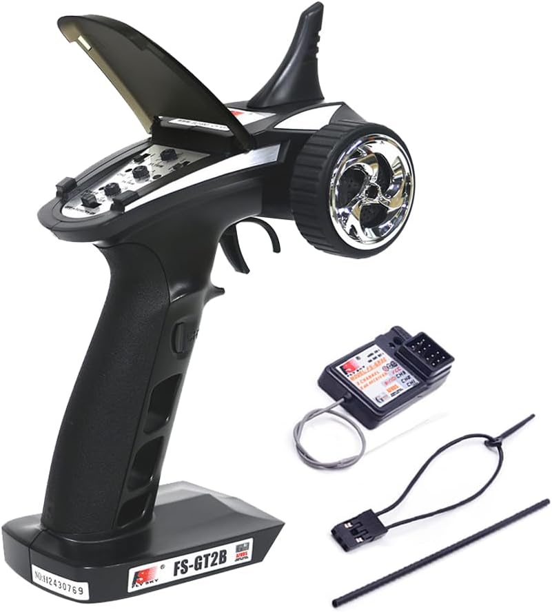 GoolRC Flysky FS-GT2B 2.4G 3CH Radio Model Remote Control Transmitter & Receiver for RC Car Boat