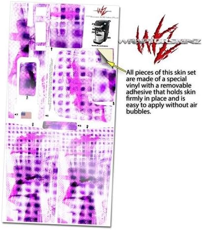 Decal Style Vinyl Skin compatible with Keurig K10 / K15 Mini Plus Coffee Makers Electro Graffiti Purple (COFFEE MAKER NOT INCLUDED)