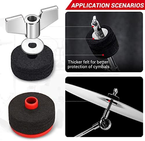 Facmogu 23PCS Cymbal Accessory Set, Drum Cymbal Replacement Accessories