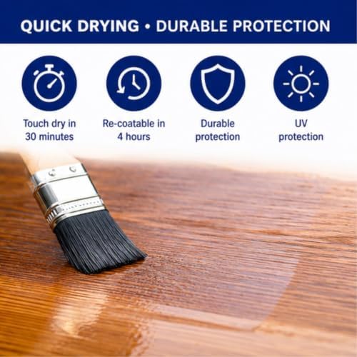 Rustins Quick Dry Outdoor Clear Satin Varnish 250ml