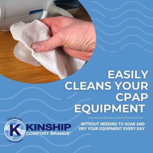CPAP Mask Cleaning Wipes, Unscented and Lint Free Cleanser to Clean Filters, Tubes and BIPAP Machines, 150 Count Total, 2 Canisters