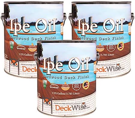 Ipe Oil Hardwood Deck Semi-Transparent 250 VOC Natural Finish (Pack of 2, 1-Gallon Each)