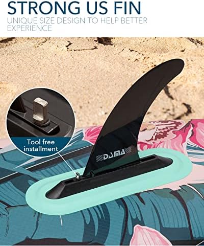 DAMA Inflatable Stand Up Paddle Boards for Adults w/Sup Board Accessories Hand Pump 4pcs Kayak Floating Paddle | Wide Stance