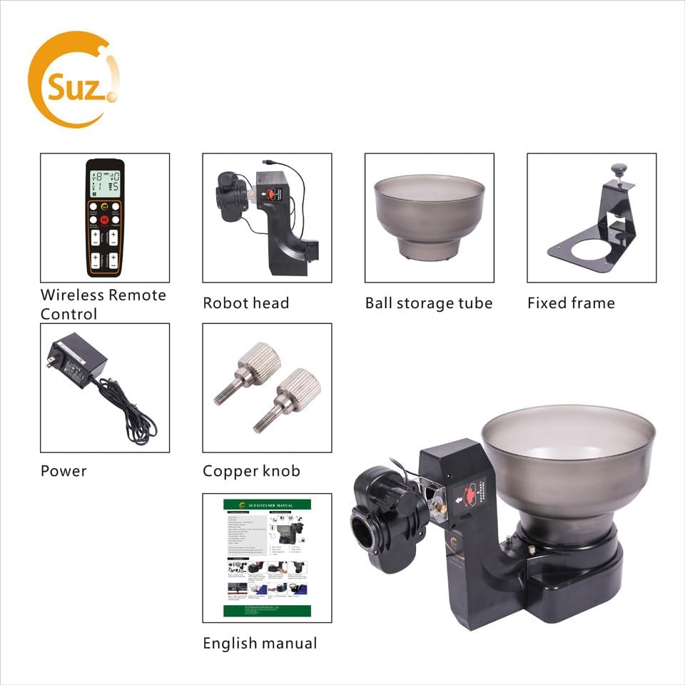 Suz S102 Table Tennis Robot Wireless Remote Trainer