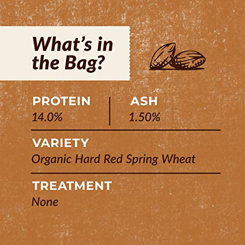 Organic 100% Whole Wheat Hi-Pro Fine Flour – 25 lb. bag
