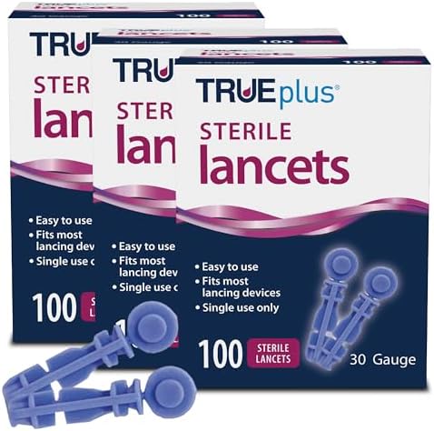 TRUEplus Single-Use Sterile Lancets Bundle, 28G, 300 Pack