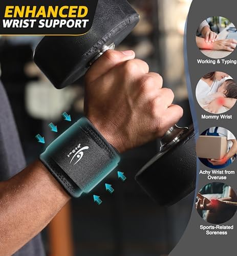 Wrist Compression Strap Wrist Brace Wrist Wraps for Fitness, Weight Lifting, Tendonitis, Carpal Tunnel Arthritis, Pain Relief