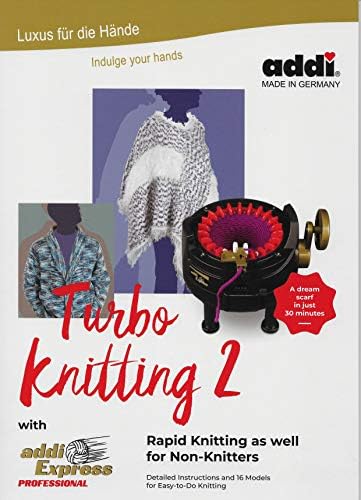 New Improved Version Of addi Express Professional Knitting Machine Extended Edition With Improved Row Counter, Pattern Book, Express Hook