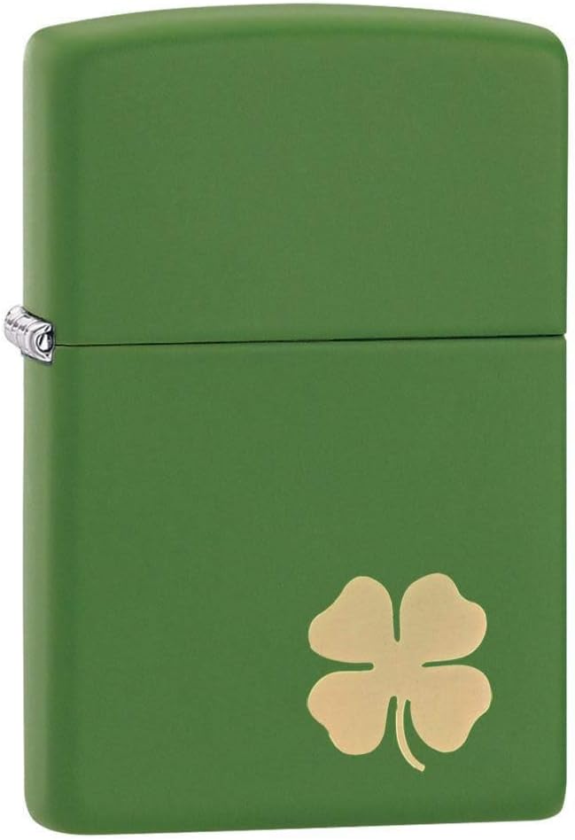 Zippo Clover Design Pocket Lighter, High Polish Chrome, One Size (ZO24699)