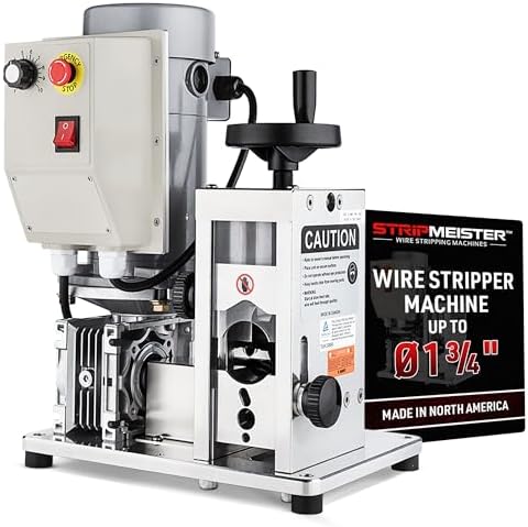 Automatic Wire Stripping Machine – StripMeister E1000 Electric Heavy‑Duty Wire Stripper for Copper & Aluminum Cables up to 1‑3/4”