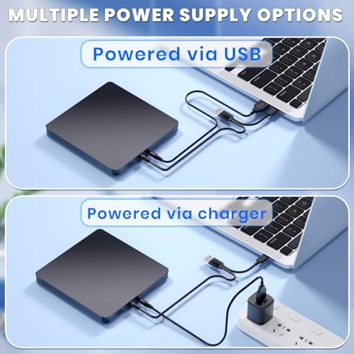 External Blu ray Drives Player Read/Write Compatible Bluray Burner USB 3.0 / Type-C BD/DVD/CD Burner Blu ray Player for pc