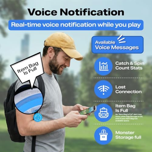 DuoMon 3 Advance Auto Catcher for Pokemon Go Plus - 2 Account Play, Auto Catch & Spin, Voice Alerts, Auto Reconnect, Mobile App - 2026 Edition