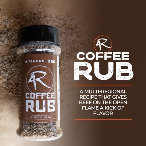4 Rivers - Smokehouse Brisket Rub - Dry Rub Seasoning for Roasting, Slow-Cooking or Grilling - Premium Blend - Multi-Regional Recipe - Premium Ingredients - 6 oz | Seasoning for Roasting, Slow-Cooking or Grilling, Premium House-Made Blend, Multi-Regional…