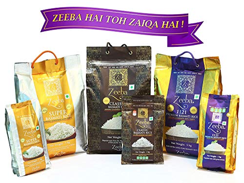 Zeeba 1121 Premium Basmati Rice, 10 lbs (4.54 kg)