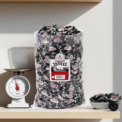Walkers' Nonsuch Liquorice Toffees | with Condensed Milk & Black Treacle | Imported from the UK | Traditional British Candy | Old Fashioned Licorice Toffee | 44.09 Oz (1.25kg)