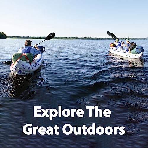 Sea Eagle 370 Pro 3 Person Inflatable Sport Kayak with Pro Package Includes Paddles, Deluxe Seats, Pump
