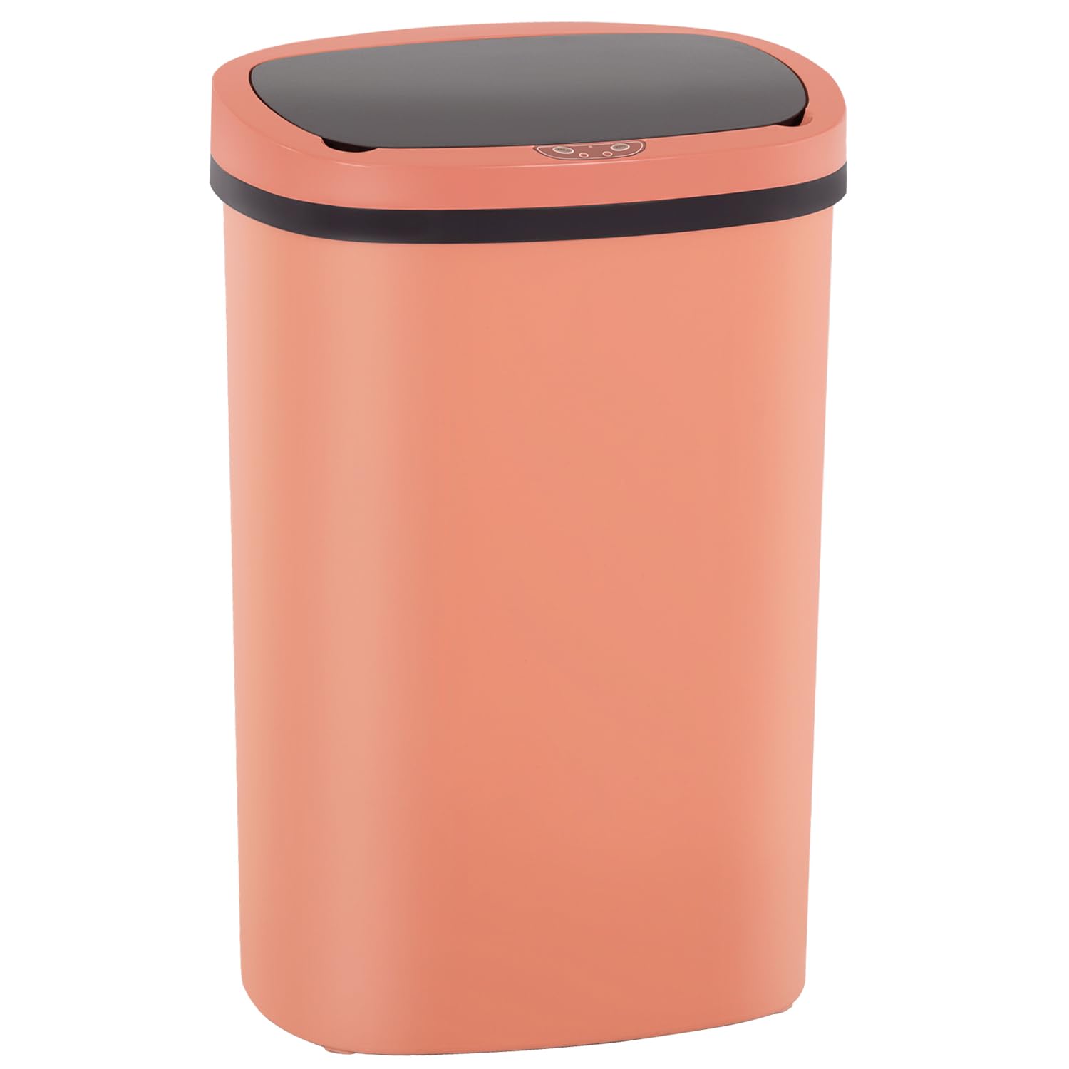 BestOffice | 13 Gallon Stainless Steel Trash Can with Lid | Steel | Automatic Touchless Garbage Can | Odor Control | Modern Oval Design | Easy to Clean | For Kitchen, Bathroom, Office or Home