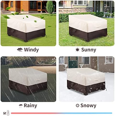 ALSTER Outdoor Chair Covers, Patio Chair Covers (35" L x 40" W x 33" H), Durable and Waterproof Outdoor Furniture Covers for Lounge Deep Seat