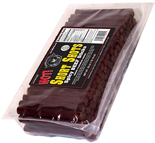 Buffalo Bills Original Short Shots Snack Beef Sticks, 3.5"Sticks/30 Oz Bag | Gluten Free, Ideal For Road Trips, Officesnacks, Hiking, High Protein Snack, Made In The USA, 100% Us-Raised Beef, 120 Sticks