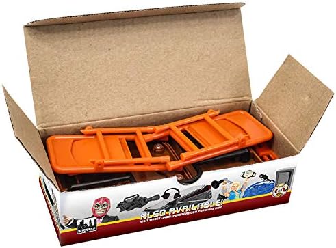 Ultimate Ladder, Table & Chairs Orange Playset for Wrestling Action Figures | Create High-Impact Matches with an Orange Breakable Table
