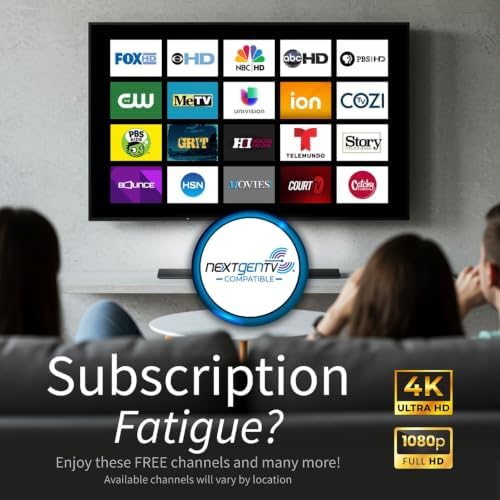 Antennas Direct ClearStream 2V Indoor Outdoor TV Antenna UHF VHF Multi-Directional, 60+ Mile Range, 4K 8K UHD, NEXTGEN TV – w/Reflector, 20-inch Mast