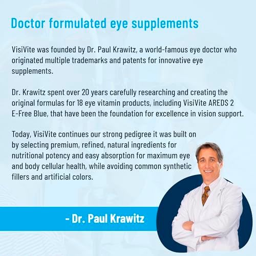 VisiVite AREDS 2 Eye Vitamins for Seniors Without Vitamin E