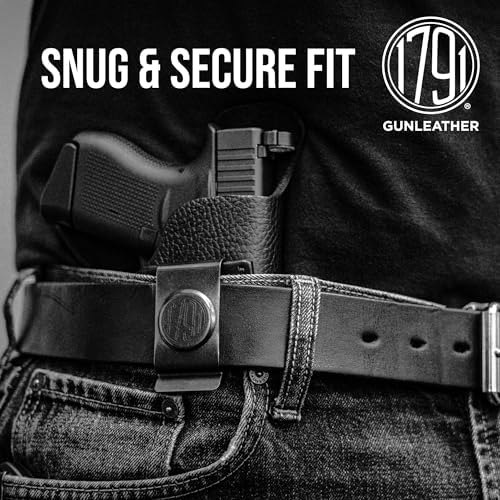 1791 Gunleather IWB Holster Fits FN Reflex, Sig P365, P365XL, Glock 43X, 43 | Soft leather gun holster also fits Glock 42, Hellcat, Ruger Max 9, LC9, SR22, Bersa Thunder 380, Walther PPK