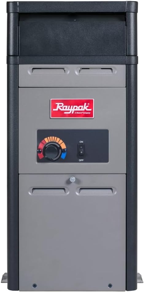 Raypak PR106AENC 105,000 BTU Natural Gas Pool Heater for Above Ground Pool and Spa Elevations 0–4,999 ft (014779)