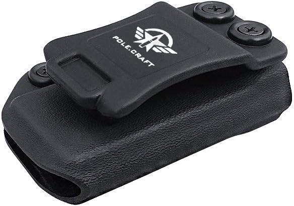 POLE.CRAFT IWB/OWB Magazine Holster Kydex - Mag Carrier Fits: 9mm .40 Double Stack / 9mm .40 Single Stack - P365 1911 Glock 19 19X 17 26 27 28 43 22