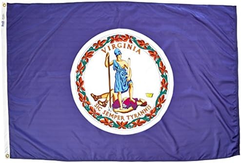 Annin Flagmakers Virginia State Flag USA-Made to Official State Design Specifications, 3 x 5 Feet (Model 145660) | USA-Made to Official State Design Specifications