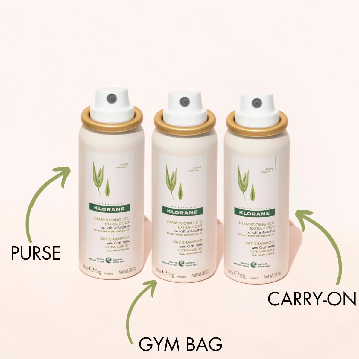 Klorane Dry Shampoo with Oat Milk - Non-Aerosol