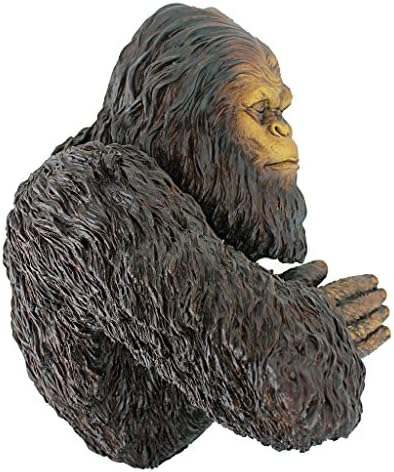 Design Toscano DB583078 Bigfoot The Bashful Yeti Indoor/Outdoor Garden Tree Sculpture, 15 Inches Wide, 12 Inches Deep, 15 Inches High