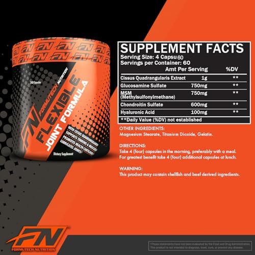 Flexible Joint Formula, Joint Support, 240 Capsules | Promotes Bone & Connective Tissue Health, Sulfate Uptake Formula, Advanced Ingredient Profile