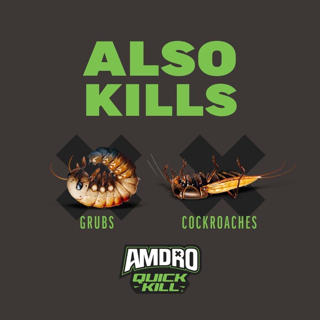 Amdro Kills Ants & Spiders Granules Shaker Bag 3lb | Kills up to 100 insects, covers 3,000 SQ, lasts 3 months, spider and ant killer for lawns