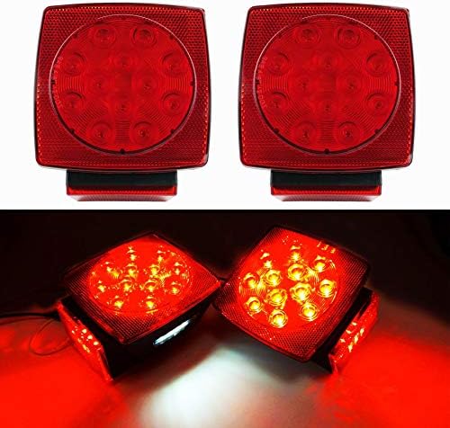 iBrightstar IP68 Waterproof Square Trailer Lights kit