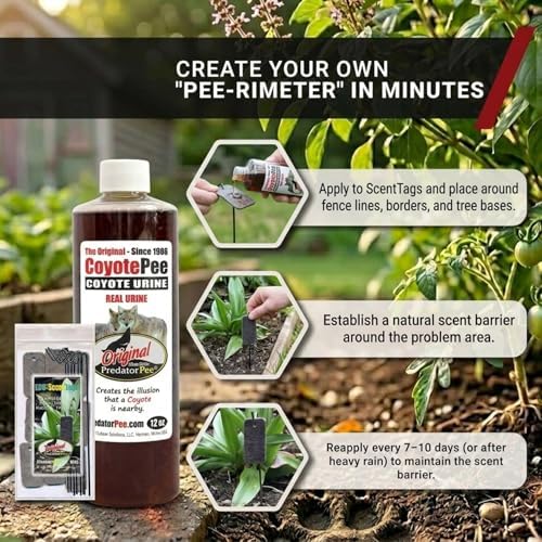 PredatorPee 100% Coyote Urine Natural Predator Scent Made in USA