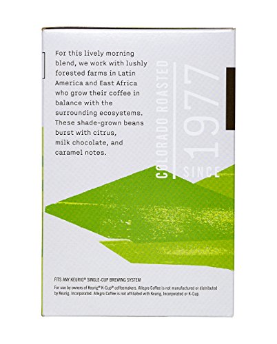 Allegro Coffee, Coffee Breakfast Blend Pods Organic 10 Count, 3.8 Ounce
