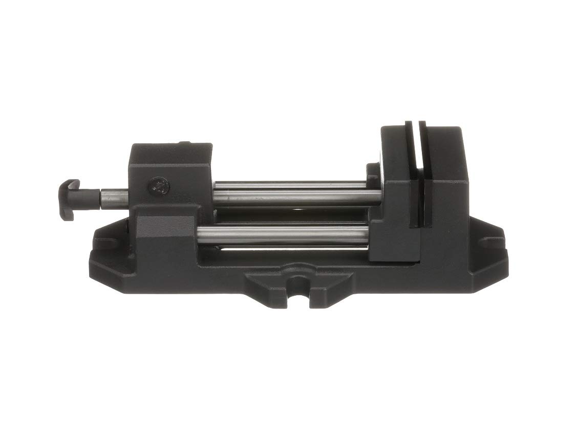 HHIP 3900-0183 Pro-Series High Grade Iron Quick Slide Drill Press Vise, 3" Width x 1.25" Depth Jaw, 3.5" Jaw Opening (Pack of 1), Silver
