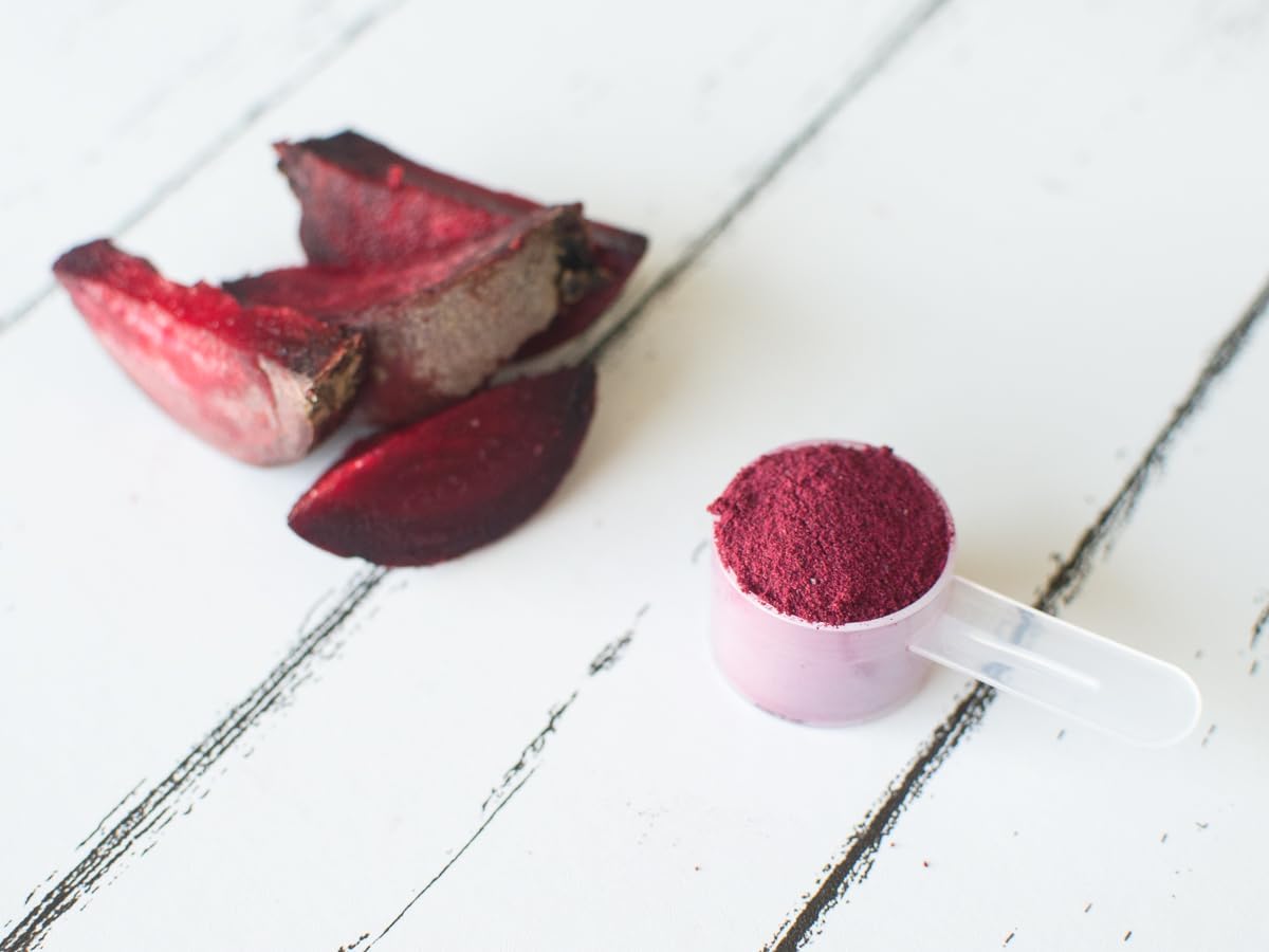 KOYAH - Organic Beet Powder, Freeze-Dried: 30 Servings | 1 Scoop = 1/2 Beet, Whole-Root Powder, 100% Pure Beetroot, No Additives