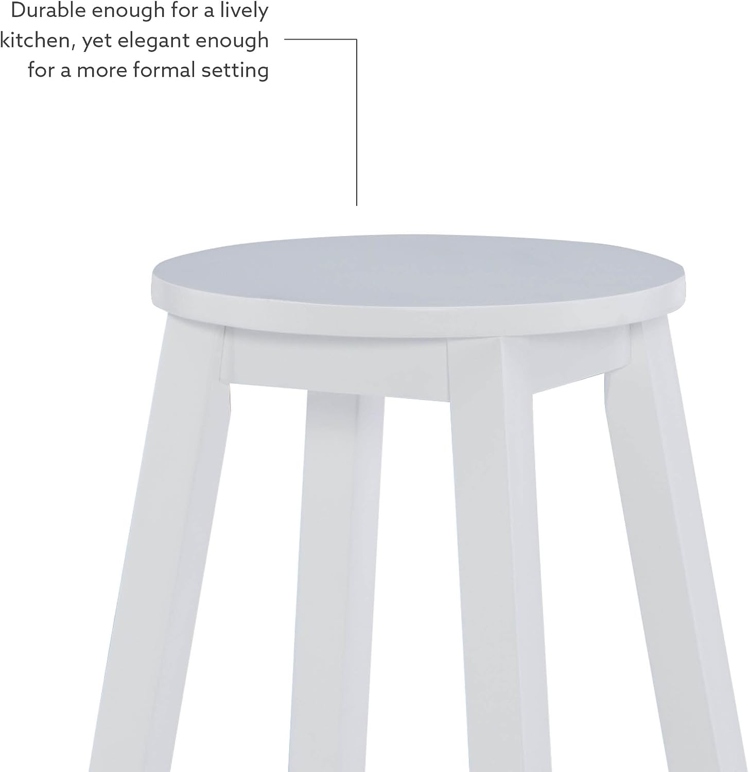 Linon 29-Inch Barstool With Round Seat