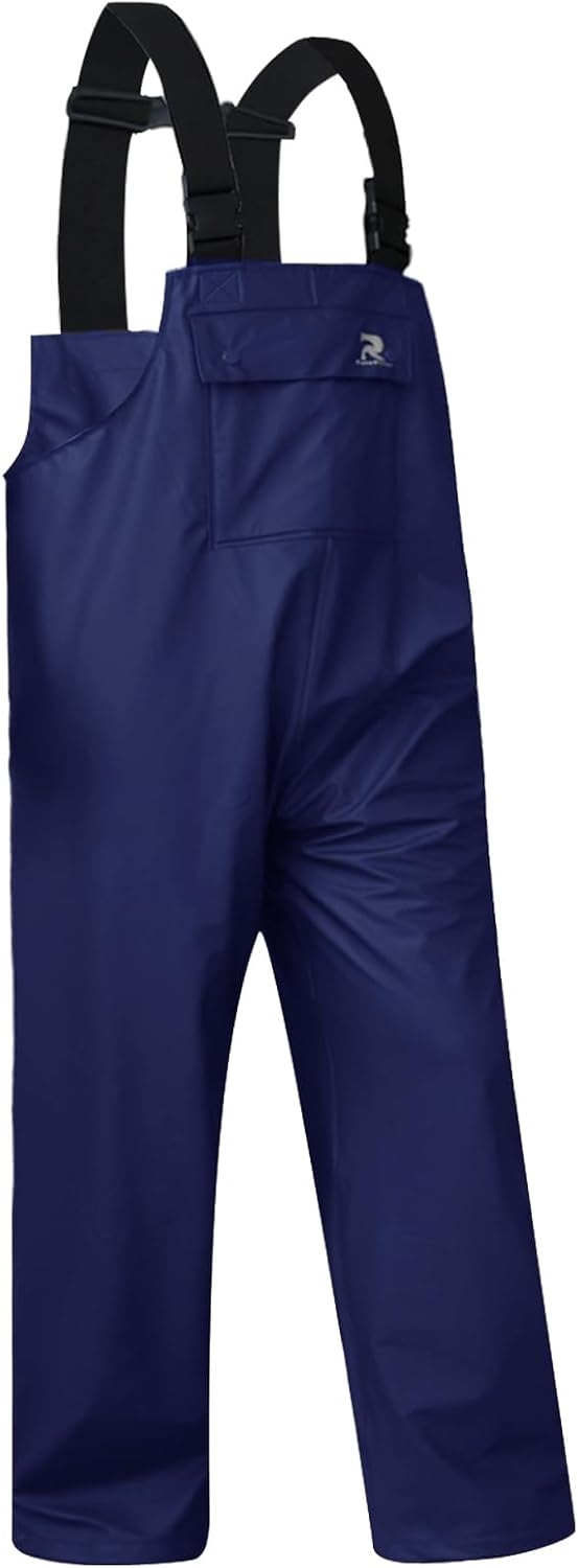RainRider Rain Pants for Men Women Waterproof Rain Gear Bib Overalls Trousers for Fishing Hunting