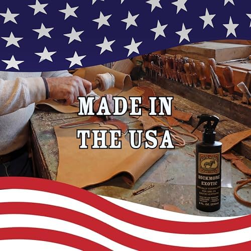 Bickmore Exotic Leather Cleaner & Conditioner for Exotic Skins and Leathers | One step preserves material and natural sheen on alligator, ostrich, lizard and stingray hides.
