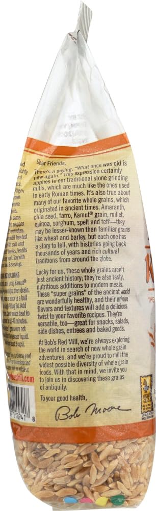 Bob's Red Mill Organic Kamut Khorasan Berries, 24 Oz (4 Pack)