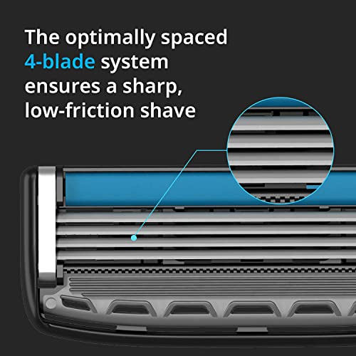 Dorco Pace 4- Four Blade Razor Shaving System- Value Pack - 16 Cartridges (No Handle)